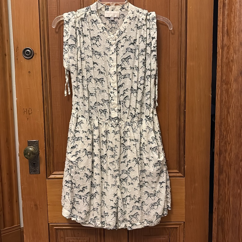 Corey Lynn Calter Zebra Romper from Anthropologie size L. - Picture 5 of 9